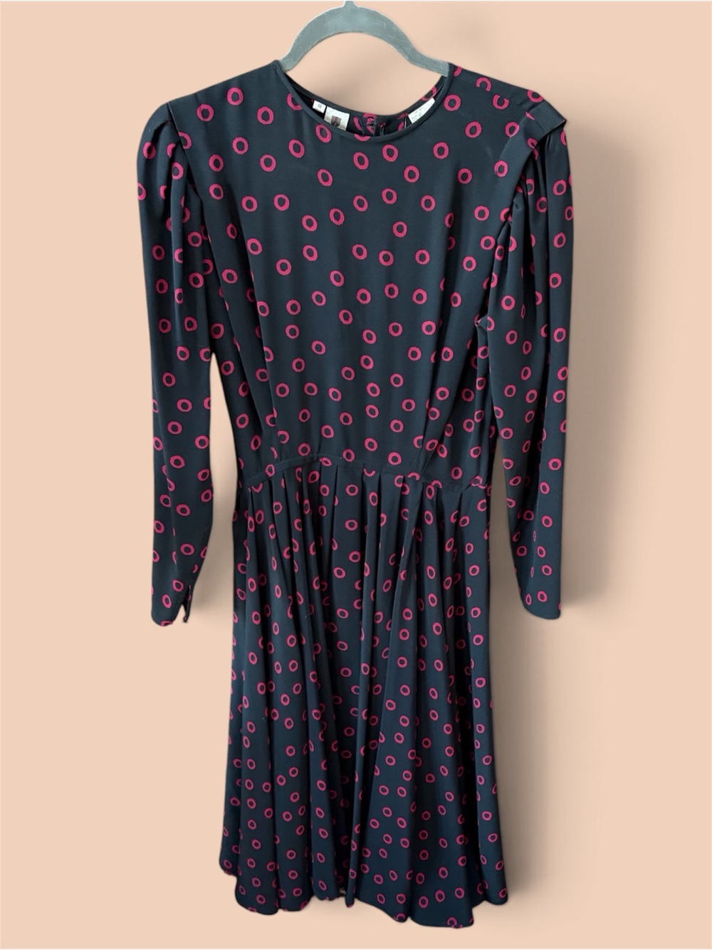 Vintage Emanuel Ungaro Parallèle Paris Dress Sz 8 Phish Donut Print 80’s